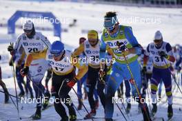 30.01.2021, Falun, Sweden (SWE): Jonas Dobler (GER), Hugo Lapalus (FRA), (l-r)  - FIS world cup cross-country, 15km men, Falun (SWE). www.nordicfocus.com. © Thibaut/NordicFocus. Every downloaded picture is fee-liable.
