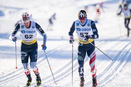 30.01.2021, Falun, Sweden (SWE): Marcus Ruus (SWE), Scott Patterson (USA) - FIS world cup cross-country, 15km men, Falun (SWE). www.nordicfocus.com. © Thibaut/NordicFocus. Every downloaded picture is fee-liable.