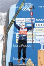 13.03.2021, Engadin, Switzerland (SUI): Ebba Andersson (SWE) - FIS world cup cross-country, cups, Engadin (SUI). www.nordicfocus.com. © Modica/NordicFocus. Every downloaded picture is fee-liable.