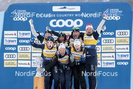 13.03.2021, Engadin, Switzerland (SUI):  Feature Team Sweden - FIS world cup cross-country, cups, Engadin (SUI). www.nordicfocus.com. © Modica/NordicFocus. Every downloaded picture is fee-liable.