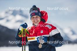 13.03.2021, Engadin, Switzerland (SUI): Simen Hegstad Krueger (NOR) - FIS world cup cross-country, cups, Engadin (SUI). www.nordicfocus.com. © Modica/NordicFocus. Every downloaded picture is fee-liable.