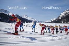 13.03.2021, Engadin, Switzerland (SUI): Evgeniy Belov (RUS) - FIS world cup cross-country, mass men, Engadin (SUI). www.nordicfocus.com. © Modica/NordicFocus. Every downloaded picture is fee-liable.
