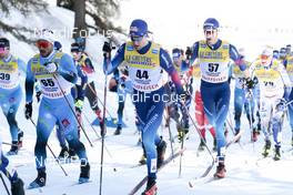 13.03.2021, Engadin, Switzerland (SUI): Beda Klee (SUI), (l-r)  - FIS world cup cross-country, mass men, Engadin (SUI). www.nordicfocus.com. © Modica/NordicFocus. Every downloaded picture is fee-liable.