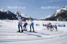 13.03.2021, Engadin, Switzerland (SUI): Clement Parisse (FRA) - FIS world cup cross-country, mass men, Engadin (SUI). www.nordicfocus.com. © Modica/NordicFocus. Every downloaded picture is fee-liable.