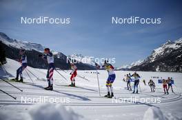 13.03.2021, Engadin, Switzerland (SUI): Simen Hegstad Krueger (NOR) - FIS world cup cross-country, mass men, Engadin (SUI). www.nordicfocus.com. © Modica/NordicFocus. Every downloaded picture is fee-liable.