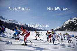 13.03.2021, Engadin, Switzerland (SUI): Karl-Johan Westberg (SWE) - FIS world cup cross-country, mass men, Engadin (SUI). www.nordicfocus.com. © Modica/NordicFocus. Every downloaded picture is fee-liable.