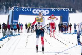 13.03.2021, Engadin, Switzerland (SUI): Simen Hegstad Krueger (NOR) - FIS world cup cross-country, mass men, Engadin (SUI). www.nordicfocus.com. © Modica/NordicFocus. Every downloaded picture is fee-liable.