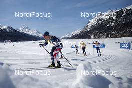 13.03.2021, Engadin, Switzerland (SUI): Hunter Wonders (USA) - FIS world cup cross-country, mass men, Engadin (SUI). www.nordicfocus.com. © Modica/NordicFocus. Every downloaded picture is fee-liable.