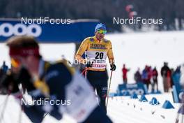 13.03.2021, Engadin, Switzerland (SUI): Lucas Boegl (GER) - FIS world cup cross-country, mass men, Engadin (SUI). www.nordicfocus.com. © Modica/NordicFocus. Every downloaded picture is fee-liable.