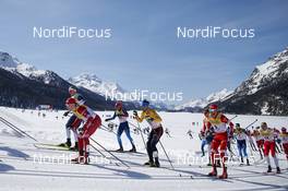 13.03.2021, Engadin, Switzerland (SUI): Jonas Dobler (GER) - FIS world cup cross-country, mass men, Engadin (SUI). www.nordicfocus.com. © Modica/NordicFocus. Every downloaded picture is fee-liable.