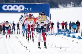 13.03.2021, Engadin, Switzerland (SUI): Martin Loewstroem Nyenget (NOR) - FIS world cup cross-country, mass men, Engadin (SUI). www.nordicfocus.com. © Modica/NordicFocus. Every downloaded picture is fee-liable.