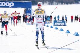 13.03.2021, Engadin, Switzerland (SUI): Jens Burman (SWE) - FIS world cup cross-country, mass men, Engadin (SUI). www.nordicfocus.com. © Modica/NordicFocus. Every downloaded picture is fee-liable.