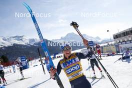13.03.2021, Engadin, Switzerland (SUI): Jessie Diggins (USA) - FIS world cup cross-country, mass women, Engadin (SUI). www.nordicfocus.com. © Modica/NordicFocus. Every downloaded picture is fee-liable.