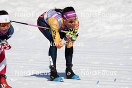 13.03.2021, Engadin, Switzerland (SUI): Natalia Nepryaeva (RUS) - FIS world cup cross-country, mass women, Engadin (SUI). www.nordicfocus.com. © Modica/NordicFocus. Every downloaded picture is fee-liable.