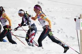 13.03.2021, Engadin, Switzerland (SUI): Sofie Krehl (GER) - FIS world cup cross-country, mass women, Engadin (SUI). www.nordicfocus.com. © Modica/NordicFocus. Every downloaded picture is fee-liable.