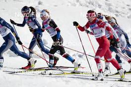 13.03.2021, Engadin, Switzerland (SUI): Natalia Nepryaeva (RUS) - FIS world cup cross-country, mass women, Engadin (SUI). www.nordicfocus.com. © Modica/NordicFocus. Every downloaded picture is fee-liable.