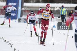 14.03.2021, Engadin, Switzerland (SUI): Alexander Bolshunov (RUS) - FIS world cup cross-country, pursuit men, Engadin (SUI). www.nordicfocus.com. © Modica/NordicFocus. Every downloaded picture is fee-liable.