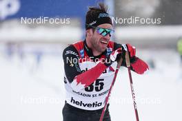 14.03.2021, Engadin, Switzerland (SUI): Russell Kennedy (CAN) - FIS world cup cross-country, pursuit men, Engadin (SUI). www.nordicfocus.com. © Modica/NordicFocus. Every downloaded picture is fee-liable.