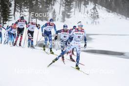 14.03.2021, Engadin, Switzerland (SUI): William Poromaa (SWE), David Norris (USA) - FIS world cup cross-country, pursuit men, Engadin (SUI). www.nordicfocus.com. © Modica/NordicFocus. Every downloaded picture is fee-liable.