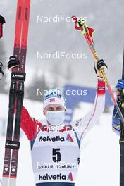 14.03.2021, Engadin, Switzerland (SUI): Simen Hegstad Krueger (NOR) - FIS world cup cross-country, pursuit men, Engadin (SUI). www.nordicfocus.com. © Modica/NordicFocus. Every downloaded picture is fee-liable.