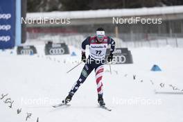 14.03.2021, Engadin, Switzerland (SUI): Johnny Hagenbuch (USA) - FIS world cup cross-country, pursuit men, Engadin (SUI). www.nordicfocus.com. © Modica/NordicFocus. Every downloaded picture is fee-liable.