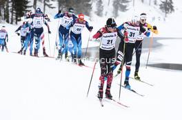 14.03.2021, Engadin, Switzerland (SUI): Antoine Cyr (CAN) - FIS world cup cross-country, pursuit men, Engadin (SUI). www.nordicfocus.com. © Modica/NordicFocus. Every downloaded picture is fee-liable.