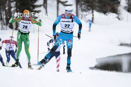 14.03.2021, Engadin, Switzerland (SUI): Maurice Manificat (FRA), Thomas Maloney Westgaard (IRL), (l-r)  - FIS world cup cross-country, pursuit men, Engadin (SUI). www.nordicfocus.com. © Modica/NordicFocus. Every downloaded picture is fee-liable.