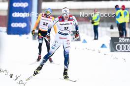 14.03.2021, Engadin, Switzerland (SUI): Oskar Svensson (SWE) - FIS world cup cross-country, pursuit men, Engadin (SUI). www.nordicfocus.com. © Modica/NordicFocus. Every downloaded picture is fee-liable.