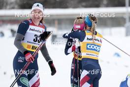 14.03.2021, Engadin, Switzerland (SUI): Katharine Ogden (USA), Sophia Laukli (USA), Jessie Diggins (USA), (l-r)  - FIS world cup cross-country, pursuit women, Engadin (SUI). www.nordicfocus.com. © Modica/NordicFocus. Every downloaded picture is fee-liable.