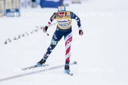 14.03.2021, Engadin, Switzerland (SUI): Jessie Diggins (USA) - FIS world cup cross-country, pursuit women, Engadin (SUI). www.nordicfocus.com. © Modica/NordicFocus. Every downloaded picture is fee-liable.