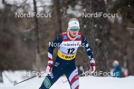 14.03.2021, Engadin, Switzerland (SUI): Hailey Swirbul (USA) - FIS world cup cross-country, pursuit women, Engadin (SUI). www.nordicfocus.com. © Modica/NordicFocus. Every downloaded picture is fee-liable.