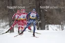 14.03.2021, Engadin, Switzerland (SUI): Caterina Ganz (ITA), Mariya Istomina (RUS), (l-r)  - FIS world cup cross-country, pursuit women, Engadin (SUI). www.nordicfocus.com. © Modica/NordicFocus. Every downloaded picture is fee-liable.