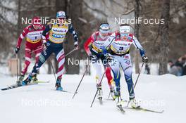 14.03.2021, Engadin, Switzerland (SUI): Ebba Andersson (SWE), Heidi Weng (NOR), (l-r)  - FIS world cup cross-country, pursuit women, Engadin (SUI). www.nordicfocus.com. © Modica/NordicFocus. Every downloaded picture is fee-liable.