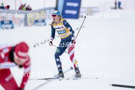 14.03.2021, Engadin, Switzerland (SUI): Jessie Diggins (USA) - FIS world cup cross-country, pursuit women, Engadin (SUI). www.nordicfocus.com. © Modica/NordicFocus. Every downloaded picture is fee-liable.