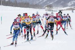 14.03.2021, Engadin, Switzerland (SUI): Krista Parmakoski (FIN), Laura Gimmler (GER), (l-r)  - FIS world cup cross-country, pursuit women, Engadin (SUI). www.nordicfocus.com. © Modica/NordicFocus. Every downloaded picture is fee-liable.