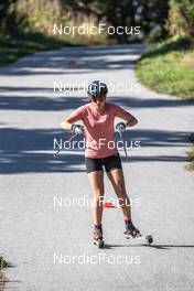 22.09.2021, Font-Romeu, France (FRA): Juliette Ducordeau (FRA) - Cross-Country training, Font-Romeu (FRA). www.nordicfocus.com. © Leo Authamayou/NordicFocus. Every downloaded picture is fee-liable.