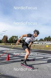 23.09.2021, Font-Romeu, France (FRA): Hugo Lapalus (FRA) - Cross-Country training, Font-Romeu (FRA). www.nordicfocus.com. © Leo Authamayou/NordicFocus. Every downloaded picture is fee-liable.