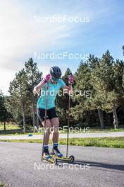 22.09.2021, Font-Romeu, France (FRA): Moa Olsson (SWE) - Cross-Country training, Font-Romeu (FRA). www.nordicfocus.com. © Leo Authamayou/NordicFocus. Every downloaded picture is fee-liable.