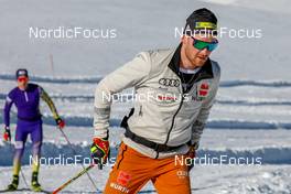 17.10.2021, Ramsau, Austria (AUT): Albert Kuchler (GER) - Cross-Country training, Ramsau (AUT). www.nordicfocus.com. © Volk/NordicFocus. Every downloaded picture is fee-liable.