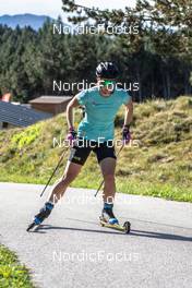 22.09.2021, Font-Romeu, France (FRA): Moa Olsson (SWE) - Cross-Country training, Font-Romeu (FRA). www.nordicfocus.com. © Leo Authamayou/NordicFocus. Every downloaded picture is fee-liable.
