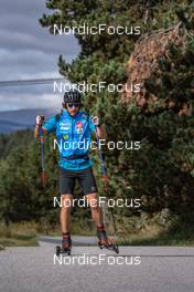 21.09.2021, Font-Romeu, France (FRA): Valentin Chauvin (FRA) - Cross-Country training, Font-Romeu (FRA). www.nordicfocus.com. © Leo Authamayou/NordicFocus. Every downloaded picture is fee-liable.
