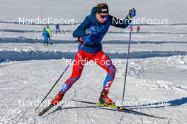 17.10.2021, Ramsau, Austria (AUT): Undefined Slovakian athlete competes - Cross-Country training, Ramsau (AUT). www.nordicfocus.com. © Volk/NordicFocus. Every downloaded picture is fee-liable.