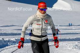17.10.2021, Ramsau, Austria (AUT): Sophie Lechner (GER) - Cross-Country training, Ramsau (AUT). www.nordicfocus.com. © Volk/NordicFocus. Every downloaded picture is fee-liable.