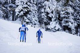 08.11.2021, Davos, Switzerland (SUI): Feature: Undefined athlete competes - Cross-Country training, Snowfarming Track, Davos (SUI). www.nordicfocus.com. © Manzoni/NordicFocus. Every downloaded picture is fee-liable.