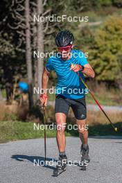 22.09.2021, Font-Romeu, France (FRA): Hugo Lapalus (FRA) - Cross-Country training, Font-Romeu (FRA). www.nordicfocus.com. © Augustin Authamayou/NordicFocus. Every downloaded picture is fee-liable.