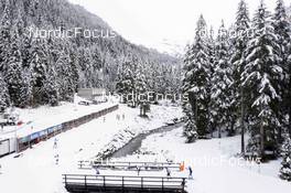 02.11.2021, Davos, Switzerland (SUI): Event Feature: Overview over the Snowfarming Track in Davos - Cross-Country training, Snowfarming track, Davos (SUI). www.nordicfocus.com. © Manzoni/NordicFocus. Every downloaded picture is fee-liable.