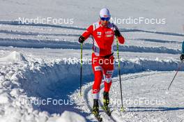 17.10.2021, Ramsau, Austria (AUT): Undefined Polish athlete competes - Cross-Country training, Ramsau (AUT). www.nordicfocus.com. © Volk/NordicFocus. Every downloaded picture is fee-liable.