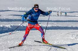 17.10.2021, Ramsau, Austria (AUT): Undefined Slovakian athlete competes - Cross-Country training, Ramsau (AUT). www.nordicfocus.com. © Volk/NordicFocus. Every downloaded picture is fee-liable.