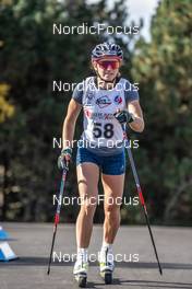 23.09.2021, Font-Romeu, France (FRA): Lena Quintin (FRA) - Cross-Country training, Font-Romeu (FRA). www.nordicfocus.com. © Leo Authamayou/NordicFocus. Every downloaded picture is fee-liable.