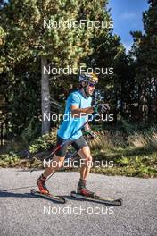 22.09.2021, Font-Romeu, France (FRA): Adrien Backscheider (FRA) - Cross-Country training, Font-Romeu (FRA). www.nordicfocus.com. © Leo Authamayou/NordicFocus. Every downloaded picture is fee-liable.